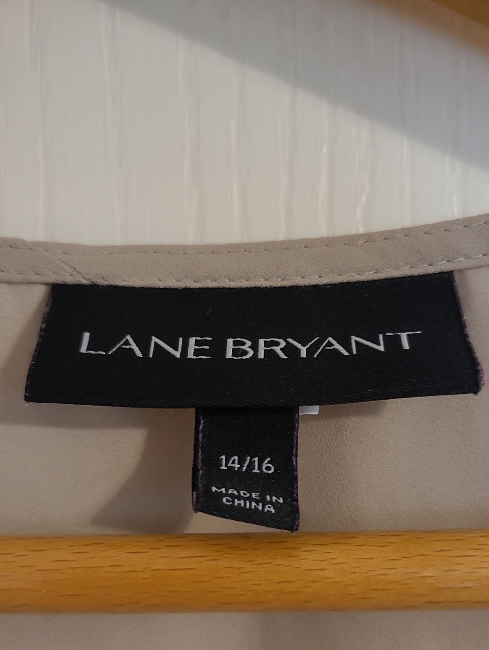 Lane Bryant Deep V Faux Wrap Blouse - Picture 3 of 7